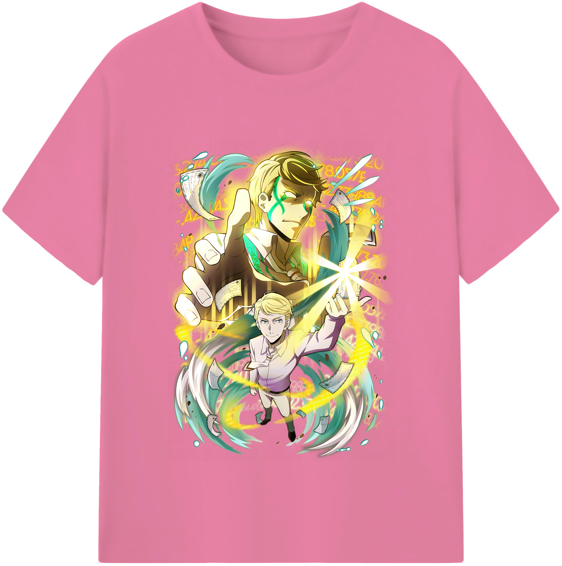 （画像用） 文豪ストレイドッグス Bungo Stray Dogs 綿100％半袖Tシャツ（フロントプリント）